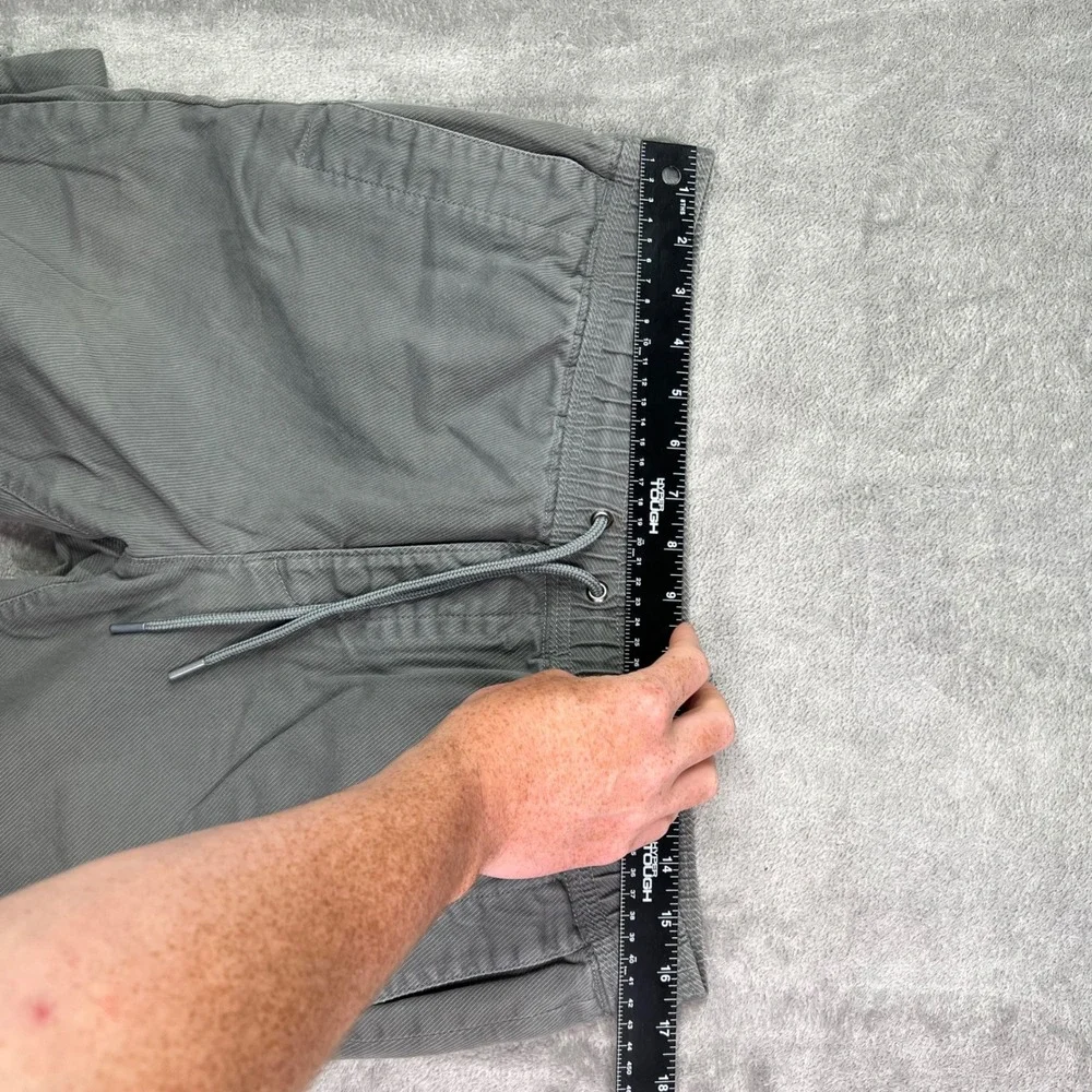 Banana Republic Aiden Fit Joggers Mens 33x32 Fit 33x30 Grey Cotton Twill Cuffed